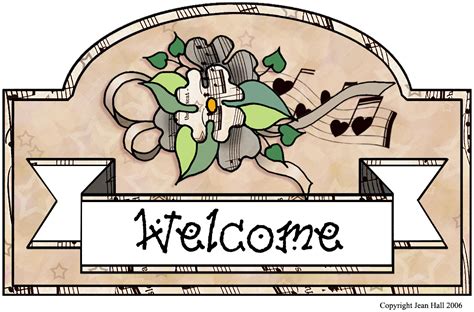 ArtbyJean - Vintage Sheet Music: And last but not least, a WELCOME sign