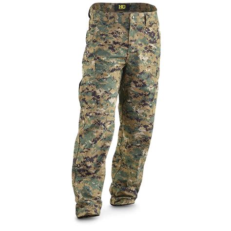 HQ ISSUE Military-Style Digital Woodland Camo BDU Pants - 648179, Tactical Clothing at Sportsman ...