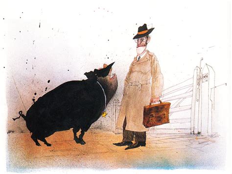 Ralph Steadman's Surrealist Illustrations of George Orwell's Animal Farm (1995) | Open Culture