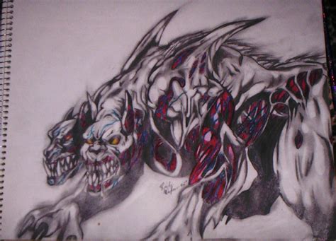 Demon Dog Drawing at GetDrawings | Free download