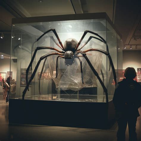 Big creepy spider in museum. Photo by Coolarts223 on DeviantArt