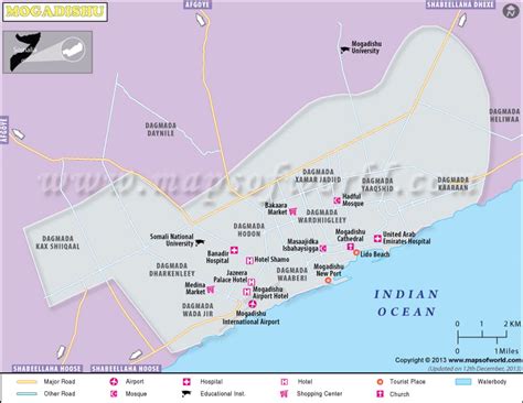 Mogadishu Map | Map of Mogadishu City