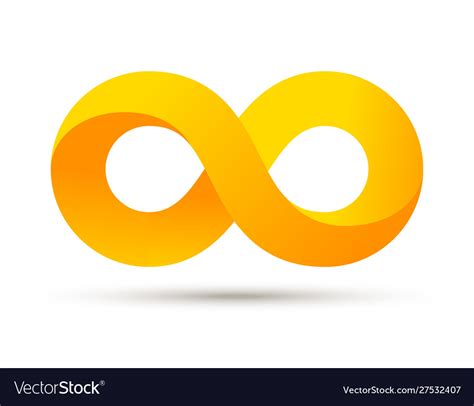 Infinity logo symbol sign infinite loop Royalty Free Vector