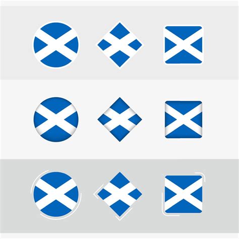 Scotland flag icons set, vector flag of Scotland. 22969519 Vector Art at Vecteezy