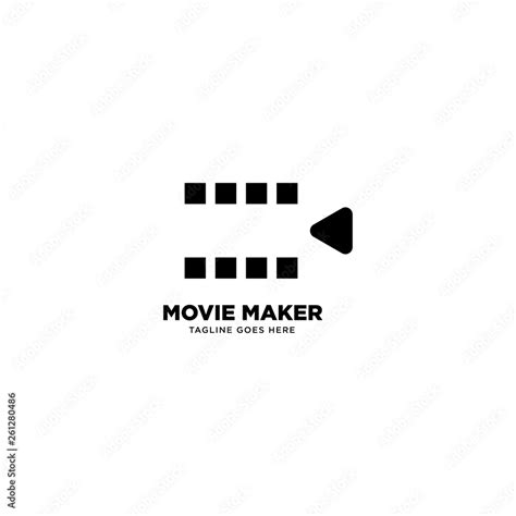 Movie Maker logo template, vector illustration icon element - Vector Stock Vector | Adobe Stock