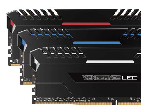 VENGEANCE® LED 64GB (4 x 16GB) DDR4 DRAM 3200MHz C16 Memory Kit - Red LED