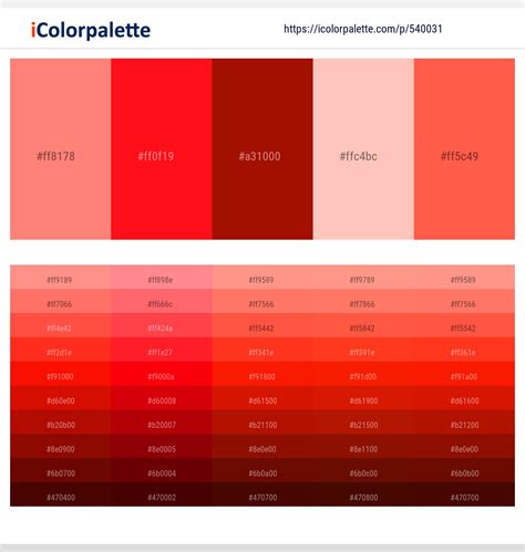 23 Latest Color Schemes with Salmon And Dark Red Color tone combinations | 2024 | iColorpalette