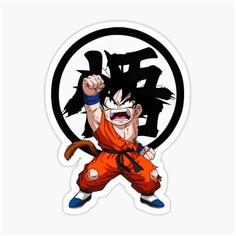 "Funny Kid Goku Angry Face" Sticker by Nodali | Redbubble