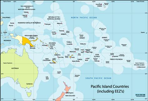 Pacific Island Map South Pacific Islands Tropical Islands Paradise ...