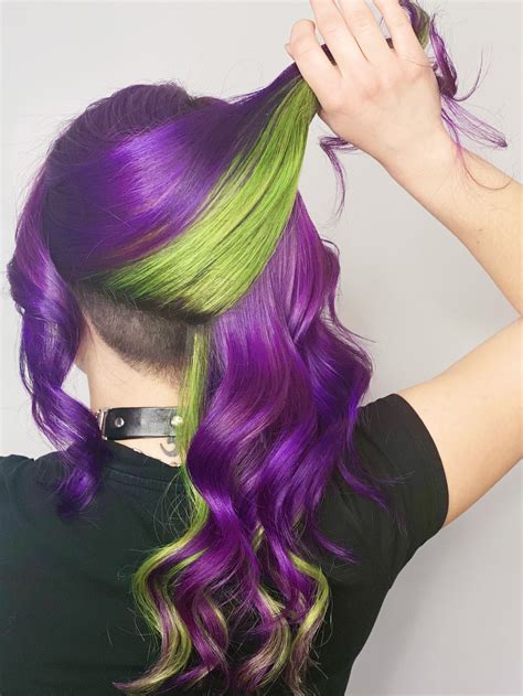 Green Hair, Purple Hair, Vivid Hair Color, Pulp Riot Hair, Haircolorideas, Hair Game, Modern ...