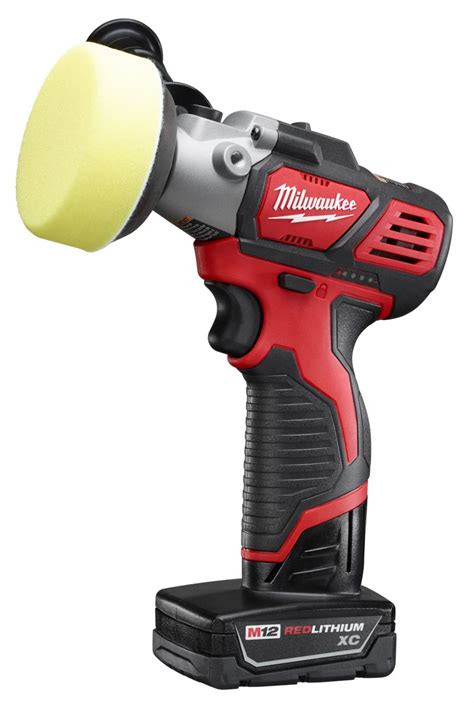 MILWAUKEE Cordless Polisher Kit, 2 Batteries - 32NN04|2438-22X - Grainger