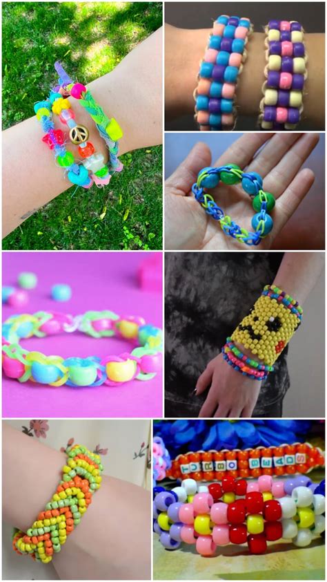 Pony Bead Bracelet Crafts for Kids - Kids Art & Craft