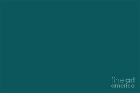 Dark Teal / Aqua / Turquoise / Blue Green Solid Color Digital Art by PIPA Fine Art - Simply ...