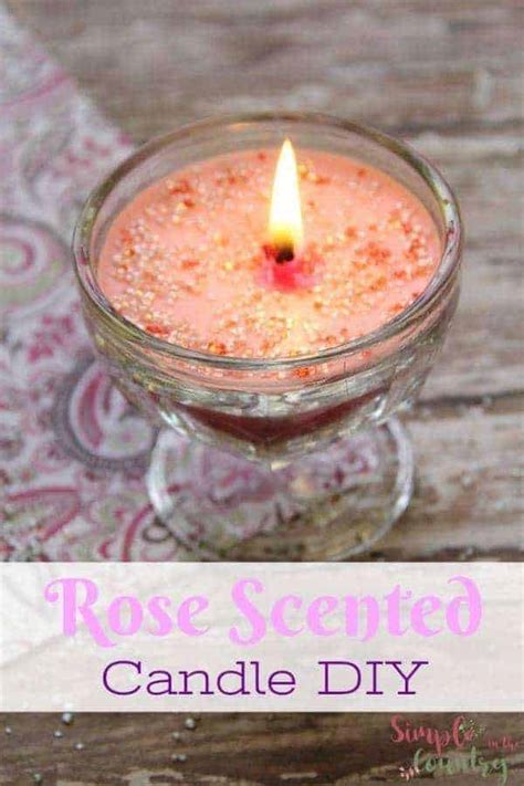 Rose Scented Candle | Simple in the Country