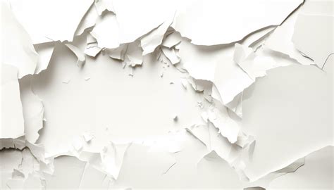 white paper ripped message background isolated on white background ...