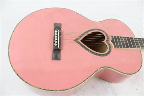 JJ Heart Pink Acoustic Guitar | Property Room