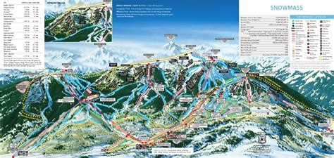 Full size piste map for Snowmass Village