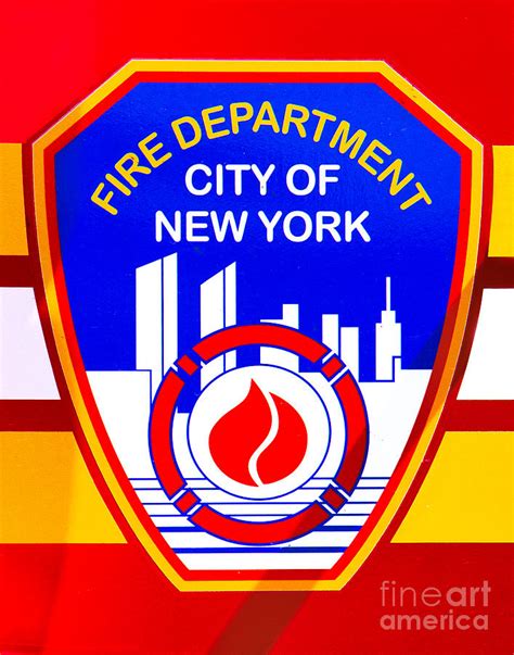 NYC Fire Dept Logo Photograph by Jerry Fornarotto | Pixels