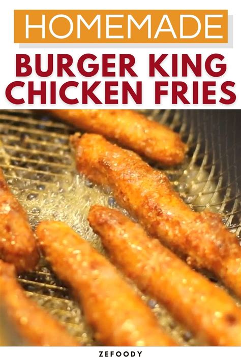 How to Make Burger King Chicken Fries Recipe At Home