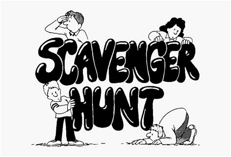 Scavenger Hunt Black And White , Free Transparent Clipart - ClipartKey