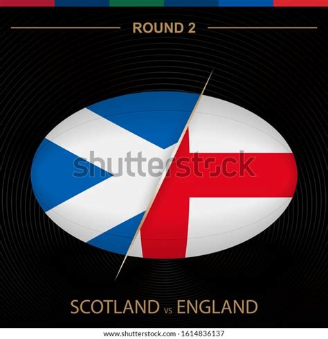 Scotland Vs England Rugby Tournament Round Stock Vector (Royalty Free) 1614836137 | Shutterstock