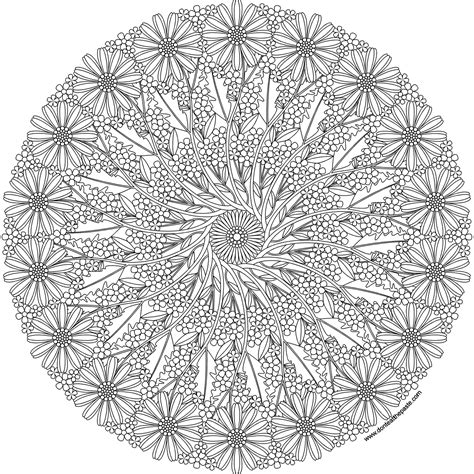 Flowers for summer mandala to color | Mandala coloring pages, Mandala ...