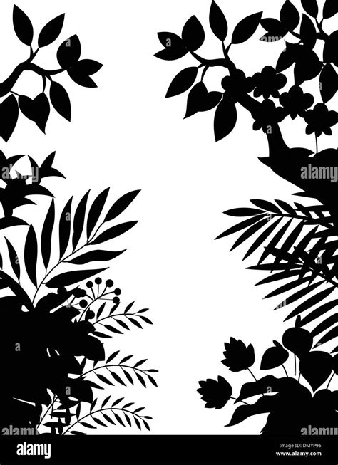 Jungle silhouette Stock Vector Art & Illustration, Vector Image: 64534434 - Alamy