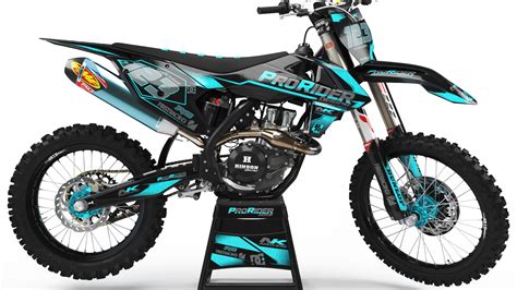 Custom dirt bike Graphics kit PRO RIDER DESIGN CA34X | custom-graphics-mx