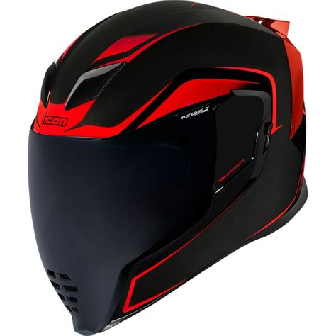 Icon Airflite Crosslink Motorcycle Helmet Red/Black - Walmart.com ...