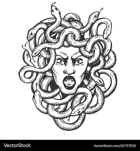 Medusa Greek Mythology Drawing