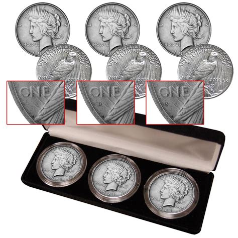 Peace Silver Dollar Mint Mark Collection - Peace Dollars - Dollars