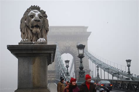 Budapest Chain Bridge in Winter - Budapest Christmas