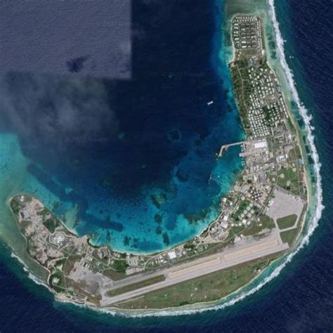 Kwajalein Island in Kwajalein Atoll, Marshall Islands (Google Maps)