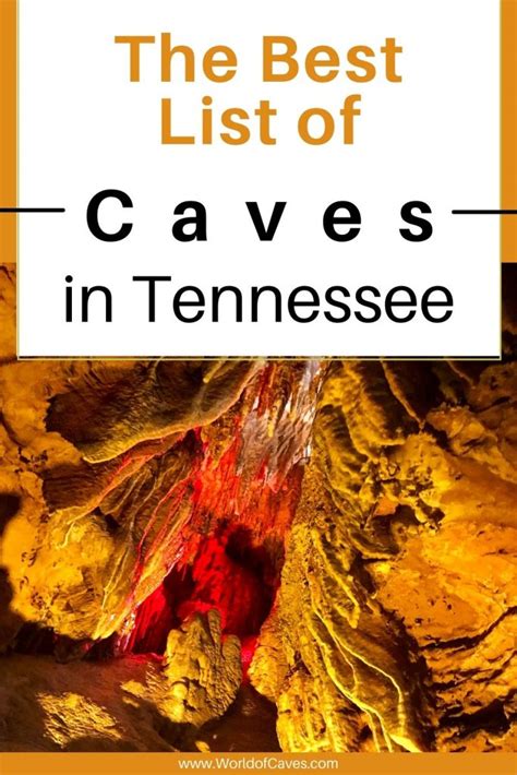 The Best List of Caves in Tennessee - World of Caves