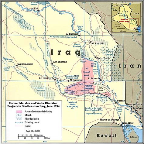 Map Of Kuwait And Iraq