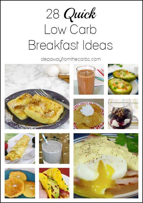 28 Quick Low Carb Breakfast Ideas - Step Away From The Carbs