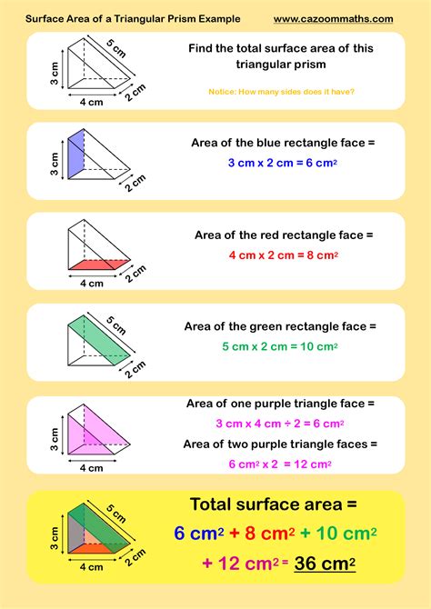 Area Of A Right Triangular Prism