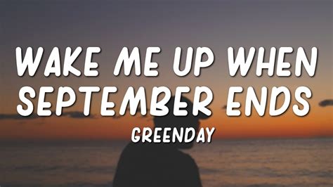 Green Day - Wake Me Up When September Ends (Lyrics) Chords - Chordify