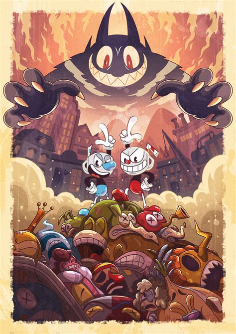 Cuphead art - matesloxa