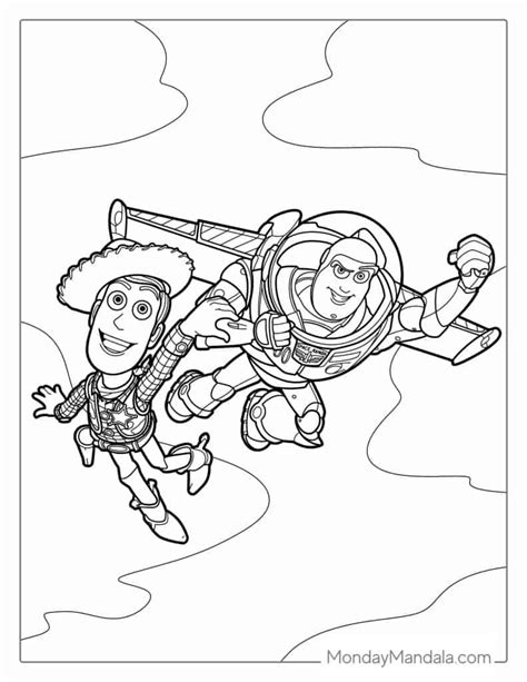 Woody And Buzz Coloring Pages