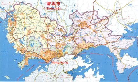 Shenzhen China Map