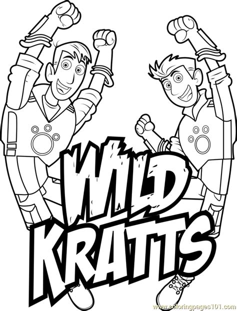 Wild Kratts Logo Coloring Page - Free Wild Kratts Coloring Pages ...