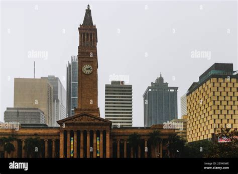 Brisbane City Hall building with clock tower in Australia, Brisbane, 2021 Stock Photo - Alamy