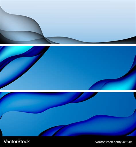 Abstract blue background banner Royalty Free Vector Image