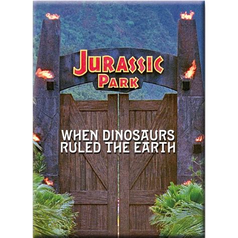 Jurassic Park Gate Flat Magnet - Entertainment Earth