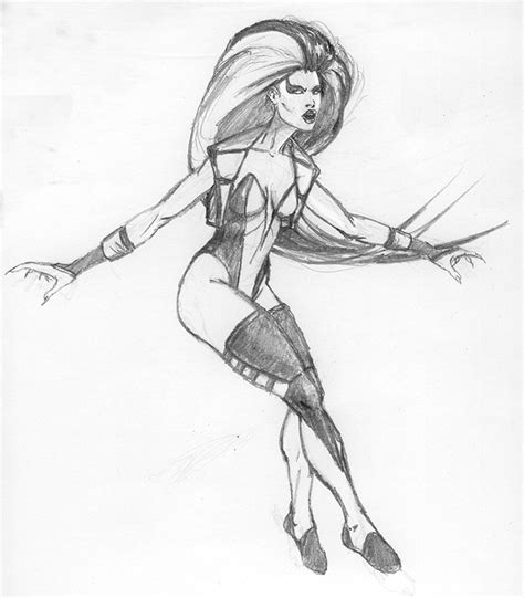 Sindel MK3 Sketch by gabe687 on DeviantArt