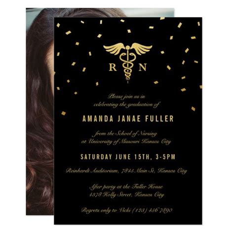 Create your own Invitation | Zazzle.com in 2021 | Nursing graduation ...