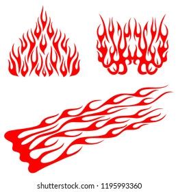 Hot Rod Flames Flames Stickers Flames Stock Vector (Royalty Free ...