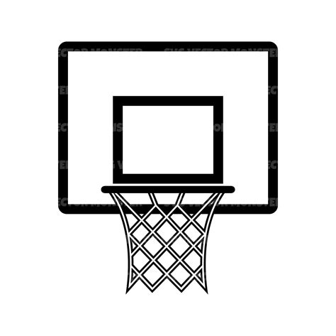 Basketball Hoop SVG Basketball Cut File Basketball Hoop Silhouette By LD Digital TheHungryJPEG ...