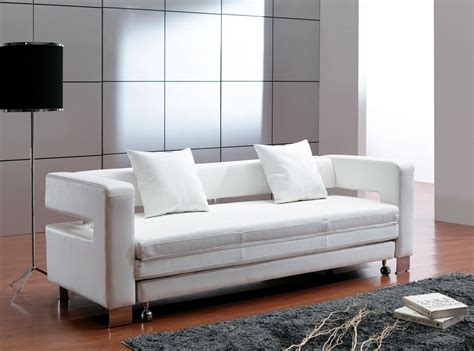 Sleeper Sofa, sleeper sofas in Microfiber or Leather modern, contemporary | Modern white leather ...